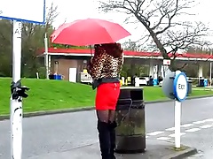 Mandy Smoking Service Station Hooker