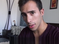 Mouth jizzed latino cums