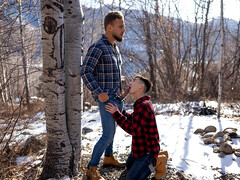 Twink pulls down his jeans for a hefty dose of dick in the right hole