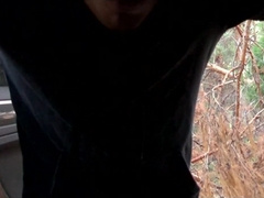 Russian PRISONER abases and jizzes on bum chum