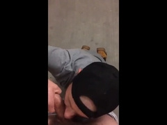 Blowing a verbal daddy on stairway 3