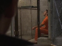 Police dominates prisoner