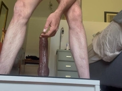 Big Dildo Ride And Pissing