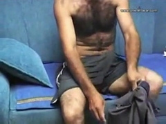 Hot Hairy Turkish Daddy Jacks Off Solo 9