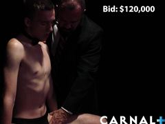 BoyForSale - Tormentor Reece Scott romps his fresh slave youngster on the block