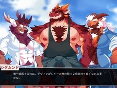 Gay dragon cums inside furry guy in various languages