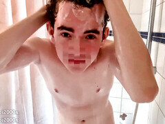 Gay shower, pretty boy, big ass