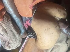 Femboy with a pussy gets dominated and takes a big black cock