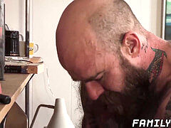 Twink, big cock, father