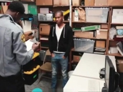 Young Black mall cop barebacks two shoplifting Pers