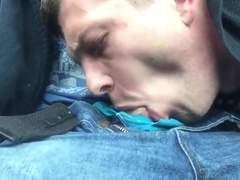 Outdoor Blowjob and Swallow with a Handsome Stranger 2