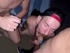 Leo Bulgari, Maxence Angel, and Sergio Wilde are cruising in Dunas Maspalomas at night