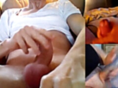 Skype threesome with cum