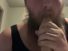 Hubby feminized and facial cumshot!