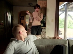 Straight stepdaddy enjoy anal sex with stepson hardcore