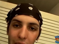 Hetero Jock makes his Trouser Snake Rock Stiff and Empties his Sack