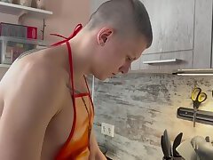 Kitchen fuck with the  18 year old houseboy