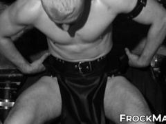 Handsome Sir Leo Rush wanks and strokes his throbbing cock in his solo session