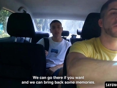 Ultra-kinky Uriel Simon gets to taste his driver Fer Froma monstrous beef whistle