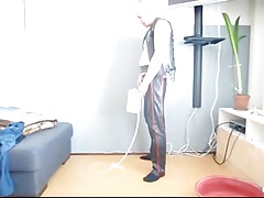 Gay leather enema