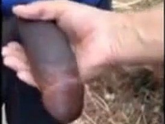 Playing with big black cock 3