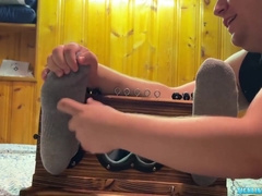 Bound Black Jock Elijah Tickled On Feet By Chubby Dom Matt