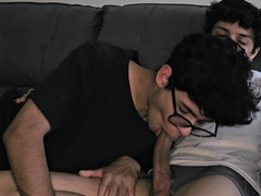 Latino lad duo nailing until the boy spunks in the young fellow's rump