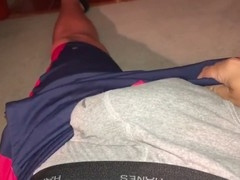 Jizz marks on grey Hanes underwear