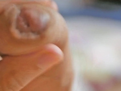 Flowing, trickling precum & jizz. Slipping, edging, self manage