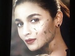 Cum on Alia Bhatt moaning hard tribute 01