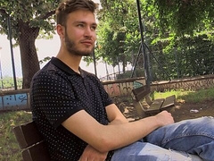 Slutty Czech dude takes that dick in his tight booty