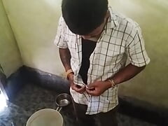 Enjoying bathroom sex