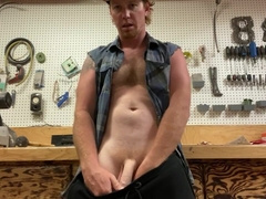 Workshops jack off ginger construction employee solo uncircumcised