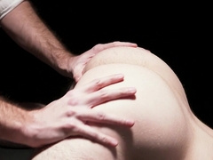 Naked boy lets dominant male lick his ass before a merciless fuck