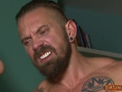 Muscle Hairy Man Roll Flop And Jizz Shot