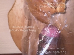 Ultra-Kinky Teenie Shoots A Load On Newly Baked Ass-Crack MyCollegeDong