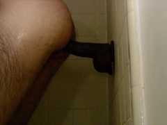 Plowing one Humungous Fake Penis and a HUGE Fuck Stick in the Douche Rectal Foray