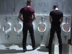 Cock loving studs edging suspended guy