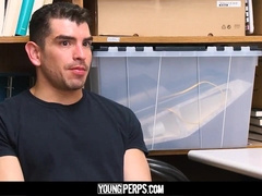 YoungPerps - Sumptuous jock dude takes wet salami up bootie to avoid prison time