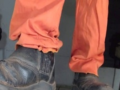 Late night awakening for Stink Hairymale in sexy lingerie and hairy allure