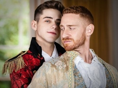 Victorian-era gay fucking with Joey Mills and Leander