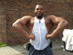 Big Bulging Biceps On Display