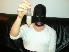 Cum Filled Condom 10, Cumshot, Semen, Bukkake, Mask, Latex