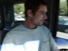 Keith Cook's tight behind is stretched wide by black meat