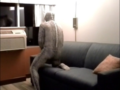 snake wanks off in motel guest room
