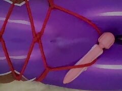 Japanese CD's Bondage and Cum wearing Taimanin Cosplay
