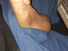 thick white cock strokes