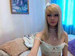 marvelous light-haired shows her penis 02