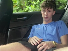 Youngster Draining Off in Truck in Public - TPK