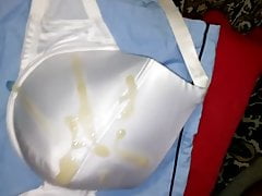 cum satin bra